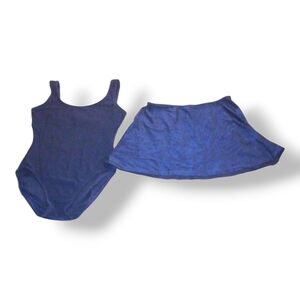 Swimsuit and skirt 90s vintage Catalina Navy Size Large